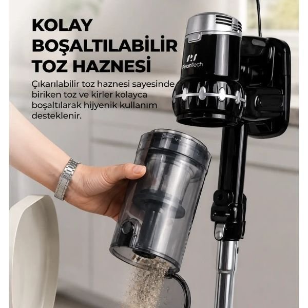 Pirantech EK200 Dikey Elektrikli Süpürge