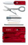 Victorinox SwissCard Çakı Şeffaf Kırmızı VT 0.7100.T