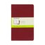 Moleskine Cahier Large Plain Notebook Red düz 3'lü paket
