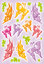 Herma Çocuk Etiketleri Renkli Kelebekler 6261