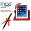 Inca Ipad Air  Smart Case 360 Derece Hareketli 3 Kademeli Stand Deri Kılıf- Ikar-060K + Tablet Kalemi Hediye!