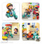 Janod Multi Puzzle - Scooter - 4 In 1 - 20X20Cm J02869