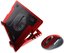 Inca Notebook Soğutucu + Mouse Set Kırmızı Inc-341tss