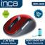 INCA IWM-280K 2.4Ghz Nano 10 Mt Wireless Mouse Kirmizi-Siyah