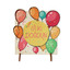 Ahşap Hediyelik Kart -  İyiki Doğdun Balonlar