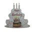 Ahşap Hediyelik Kart - Happy Birthday Pasta
