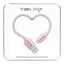 Happy Plugs Micro-USB to USB Charge/Sync Cable - Pink Gold h.p.9935