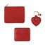 Leather & Paper Kırmızı Renk Deri Aksesuar Hediye Seti
