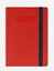 Legami Deri Kapak Çizgili Lastik Bantlı Small Kırmızı Defter