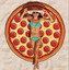 Bigmouth Gigantic Pizza Beach Havlu BMBT-PI