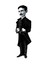 Aylak Adam Hobi Nikola Tesla Karikatür Ayraç