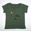 Can Dükkan T-Shirt Kadın M Küçük Kara Balık (Deniz)