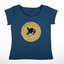 Can Dükkan T-Shirt Kadın M Küçük Kara Balık (Sarı Desen)