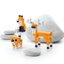 Pixio Orange Animals Manyetik Blok Birleştir Oyna Set