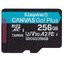 Kingston Canvas Go Plus SDCG3/256GB Class10 UHS-I U3 A2 V30 256 GB Micro SD Kart