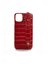 OrganiCraft iPhone 11 Pro Kırmızı Deri Croco T Kılıf 