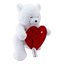 Neco Plush Sevgiliye Hediye Fluffy Kalp Kutu Flamalı Serenat Ayı