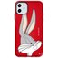 Deercase iPhone 11 Kırmızı Arty Case Bugs Bunny Fun Telefon Kılıfı