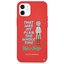 Deercase iPhone 12 Kırmızı Renkli Silikon Rick Perfect Plans Telefon Kılıfı