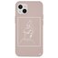 Deercase iPhone 13 Pudra Pembe Renkli Silikon Face Telefon Kılıfı