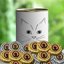 E-Hediyeci Beyaz Kedi Tasarımlı Mabel Çikolata Konservesi