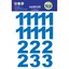 Crea 1343 XL Rakam Sticker Mavi