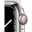Apple Watch Series 7 GPS + Cellular 41mm Silver Stainless Steel Case with Starlight Sport Band - MKHW3TU/A