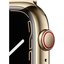 Apple Watch Series 7 GPS + Cellular 45mm Gold Stainless Steel Case with Gold Milanese Loop MKJY3TU/