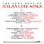Various Artists The Very Best of Italian Love Songs Plak