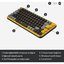 Logitech POP Keys Blast Özelleştirilebilir Emoji Tuşlu Mekanik Kablosuz Klavye - Sarı&Siyah