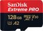 SanDisk Extreme Pro SDSQXCD-128G-GN6MA Class 10 UHS-I U3 A2 V30 128 GB Micro SD Kart