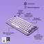 Logitech POP Keys Cosmos Özelleştirilebilir Emoji Tuşlu Mekanik Kablosuz Klavye - Lila