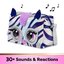 Purse Pets - Metalik Magic Zebra 30'dan Fazla Ses Ve Reaksiyon İle İnteraktif Omuz Çantası Kızlar İçin Çocuk Oyuncakları Ve Çanta 6066464
