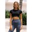 Jerf Captiva Crop Top - Siyah, XSM