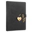 Victoria'S Journals 4404  Hush Hush Kilitli Metalik Defter Kutulu 80Gr 160 Yp Düz Siyah