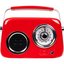 KOZMOS Retro Radyo Ve Bluetooth Hoparlör - Kırmızı