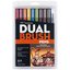 Tombow AB-T Dual Brush Pen G.Kalemi Seti Muted (Yumuşak Renkler) 10 renk