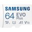 Samsung Evo Plus MB-MC64SA Class 10 UHS-I U1 A1 V10 64 GB Micro SD Kart