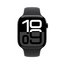 Apple Watch Series 10 GPS 46mm Aluminium Case with Black Sport Band - S/M