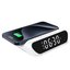 S-link SL-CW18 Telefon Uyumlu 15W LCD Ekran Double Alarmlı Beyaz Kablosuz Şarj Cihazı