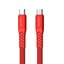 Nautıca C400 65W Typ-C&Typ-C Şarj Kablosu Kırmızı