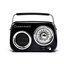 Crown Well CW022-B Nostajik Radyo, Siyah