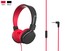 MQbix MQHT570 Mikrofonlu Kulaküstü Kulaklık MQHT570BLK/RED