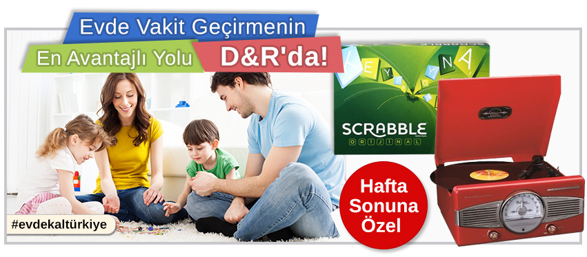 Evde Vakit Geçirmenin En Avantajlı Yolu D&R'da!