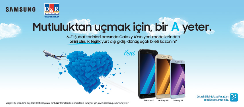 SAMSUNG A SERİSİ UÇAK BİLETİ KAMPANYASI